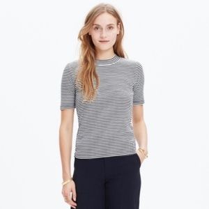 Madewell Lo Fi Cotton Tee in Mini Stripe